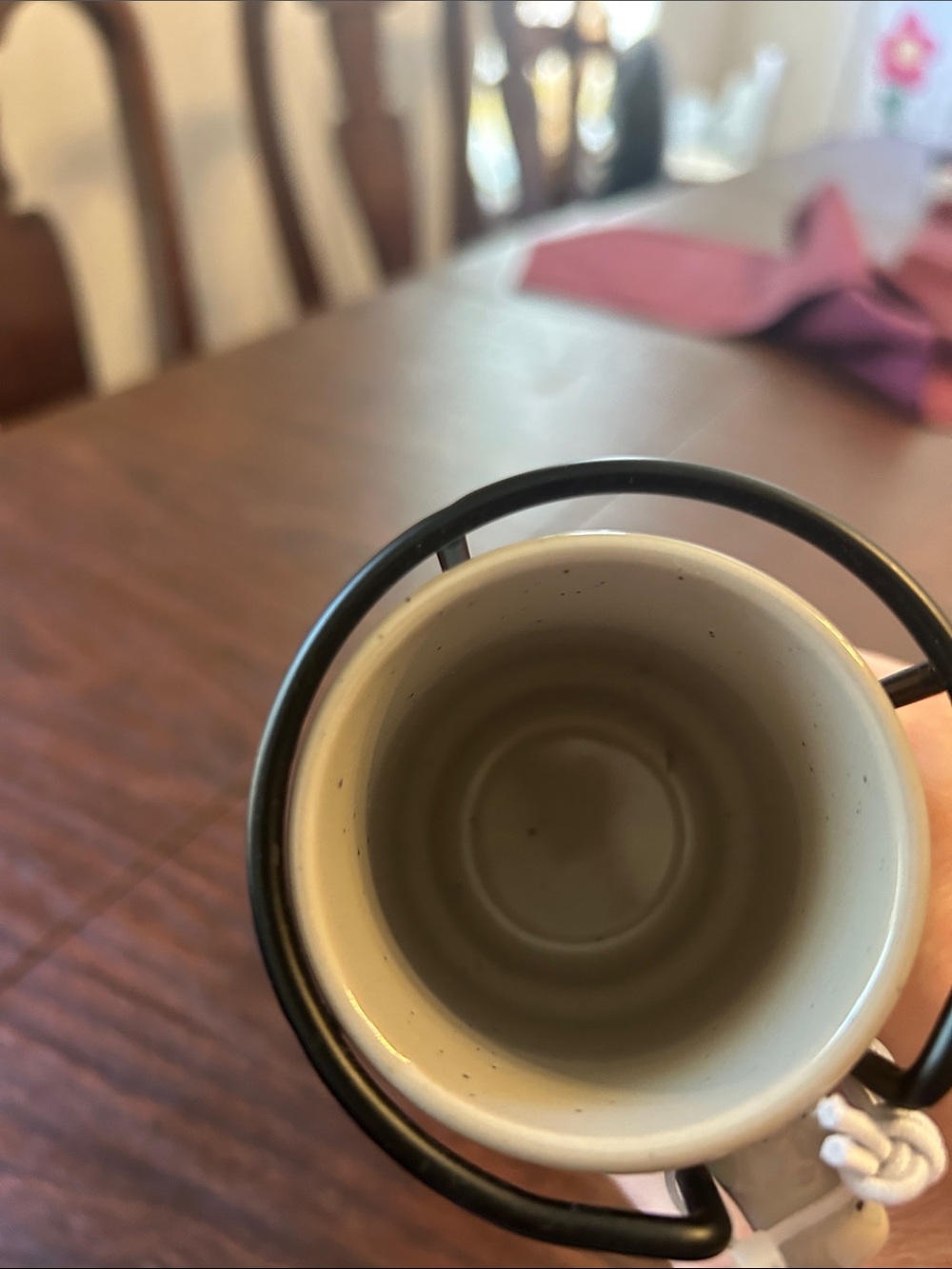 Stackable Ceramic Mug Set - Cream with Autumn Script - Picture 6 of 7
